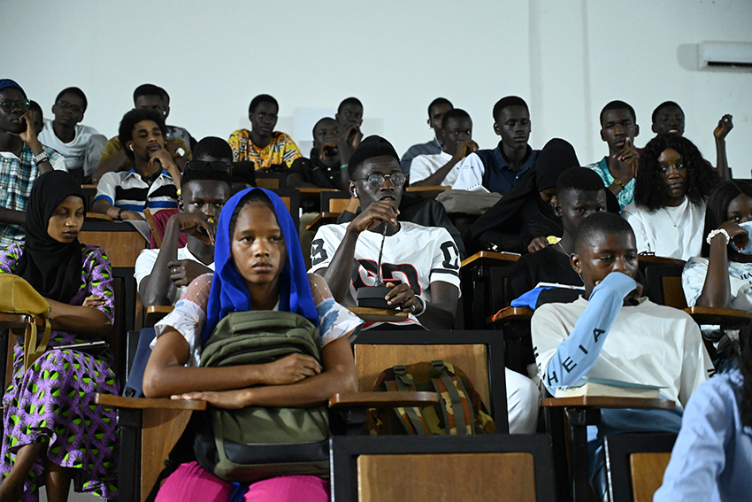 Amphi de l’UFR CRAC, Université Gaston Berger (Photo : Savina Topurska)